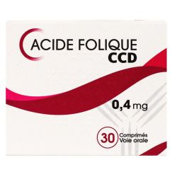 Acide Folique Ccd 0,40Mg Cpr30
