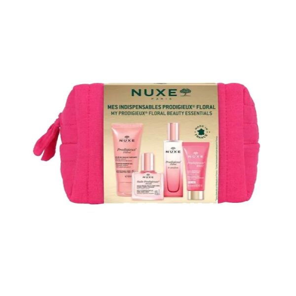 nuxe trousse rose mes indispensables floral