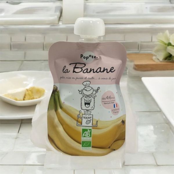 popote yaourt à boire banane bio Français