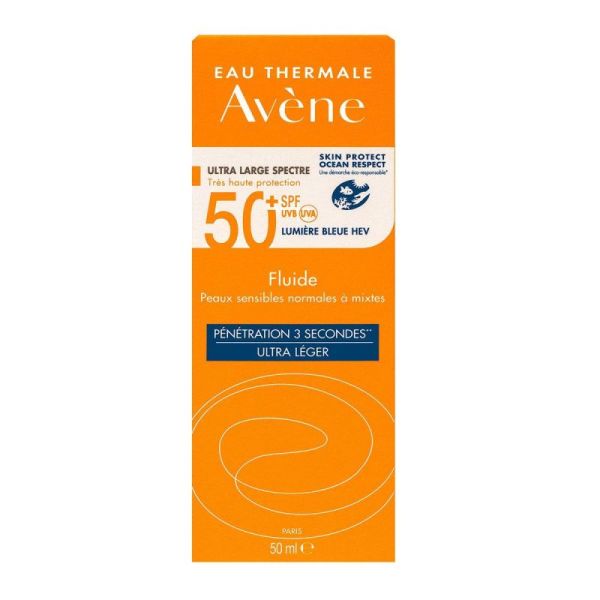 Avene Sol Spf50+ Fluide 50Ml